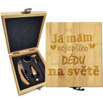 Sablio Dárková sada na víno Já mám nejlepšího dědu na světě: 147×168×49 mm – Hledejceny.cz