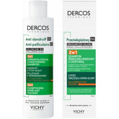 VICHY Dercos 2 v 1 Šampon a kondicionér proti lupům 200 ml – Zbozi.Blesk.cz