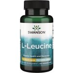 Swanson L-Leucine AjiPure, 500 mg, 60 rostlinných kapslí – Hledejceny.cz