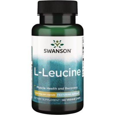 Swanson L-Leucine AjiPure 500 mg 60 rostlinných kapslí – Hledejceny.cz
