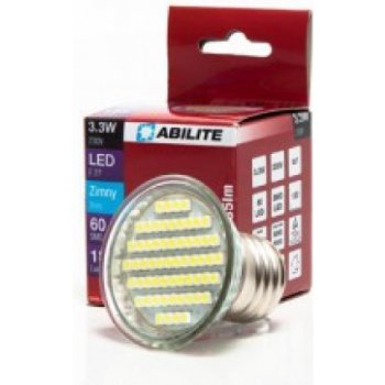 Abilite LED žárovka E27 3,3W 185lm Studená bílá 6500K