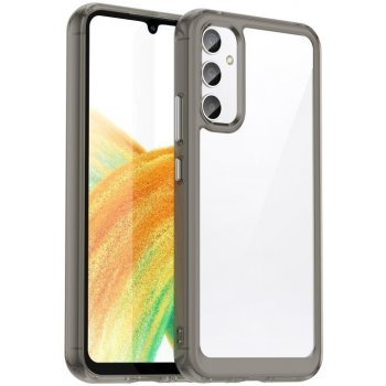Pouzdro Colorful Acrylic case Samsung Galaxy A34 5G čiré-šedé
