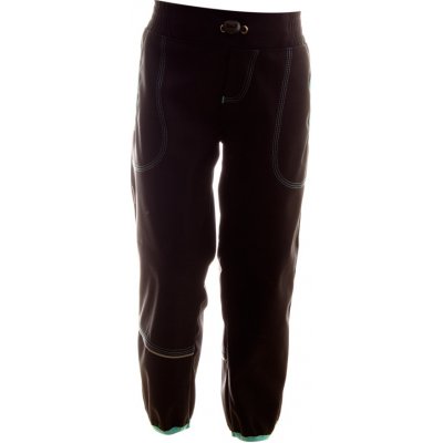 MKcool K00113 softshellové kalhoty s bambusem černé žíhané/tyrkysové – Zboží Mobilmania