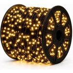 Eco Fix LED světelný řetěz venkovní 80 m, teple bílá, 36 V, černý kabel, IP67, cívka – Hledejceny.cz
