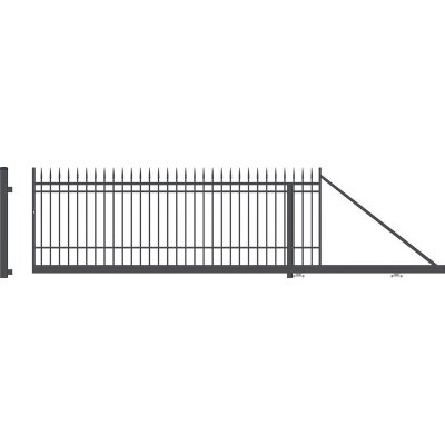 PORTLAND brána posuvná bez pohonu; 4000x1590mm; Pravá – Sleviste.cz