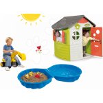 Smoby set domek Jura Lodge BIG bagr Maxi Power a pískoviště Mušle 310263-12 – Zboží Dáma