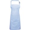 Zástěra Premier Workwear Pracovní zástěra za krk s kapsou PR154 Light Blue Pantone 2708 72x86cm