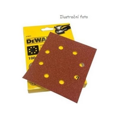 Brusný papír Dewalt 115x115, P60 pro vibranční brusku, suchý zip