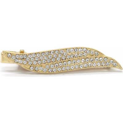 Zdobená pineta na vlasy zlatá – Zboží Mobilmania