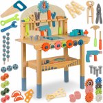 Ricokids Dřevěná dílna s nářadím RK-876 – Zboží Mobilmania
