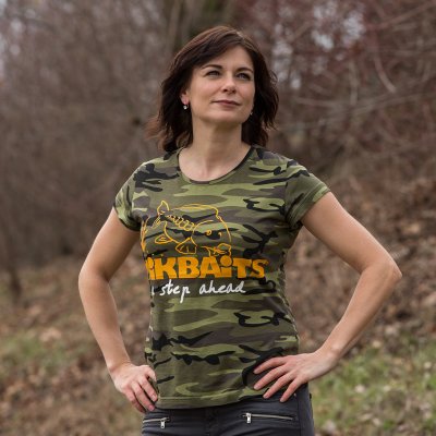 Mikbaits Tričko Dámské Camou Ladies Team – Zboží Mobilmania
