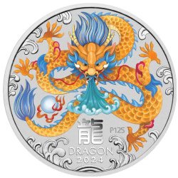 The Perth Mint stříbrná mince Lunar Series III Year of Dragon 2024 1 oz