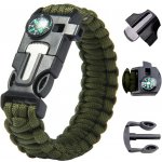 Verk 14372 Náramek přežití Paracord 5 v 1 khaki – Zboží Mobilmania