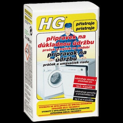 HG přípravek na důkladnou údržbu praček a myček 2x100 g – Hledejceny.cz