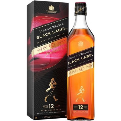 Johnnie Walker Black Label Sherry finish 40% 0,7 l (holá láhev) – Zboží Mobilmania
