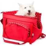 Iridog Taška na psa CARRIE no.2 s puntíky 22 x 18 x 34 cm – Sleviste.cz