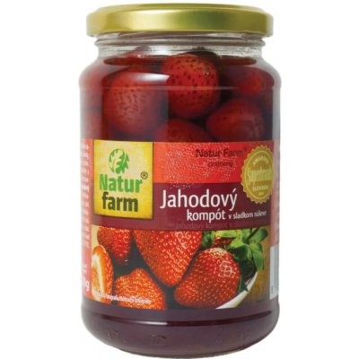 Natur farm jahodový kompot 340 g – Zbozi.Blesk.cz