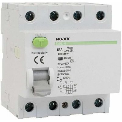 Noark Ex9L-H 4P 63A F 100mA 115636 – Hledejceny.cz