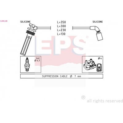 Sada kabelů pro zapalování EPS 1.499.249 – Hledejceny.cz