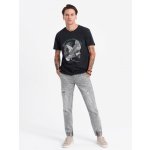 Ombre pánské džíny OM-PADJ-0150 LIGHT GREY – Hledejceny.cz