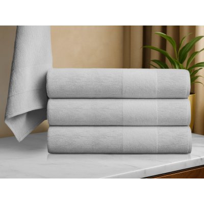 Textilomanie Osuška CARRARA 70 x 140 cm světle šedá – Zboží Dáma