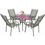 DEOKORK Zahradní kovová sestava PALMA IV. 1+4 Stůl 105 x 105 cm (u505) – Hledejceny.cz