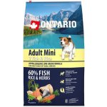 Ontario Adult Mini 7 Fish & Rice 6,5 kg – Sleviste.cz