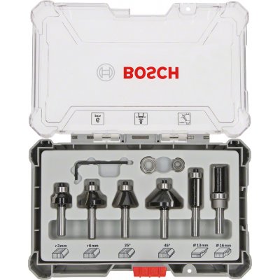 BOSCH 6dílná sada tvárových fréz Trim&Edging s 8mm vřetenem – Zbozi.Blesk.cz