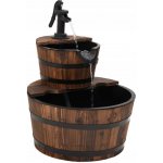 Zahradní Fontána S Čerpadlem 44,5 X 44,5 X 58 Cm Masivní Jedle - 2patrová – Zboží Mobilmania