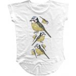 Tričko s potiskem Sýkorky dámské Bílá – Sleviste.cz