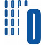 Písmena samolepící modrá O samolepící vinylová fólie velikost znaku 200 mm – Zboží Dáma