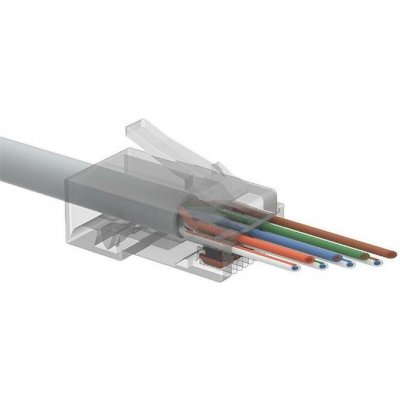 Solarix SXRJ45-6-UTP-EASY Univerzální, RJ45, CAT6 UTP, 8p8c na drát i licnu – Zboží Mobilmania