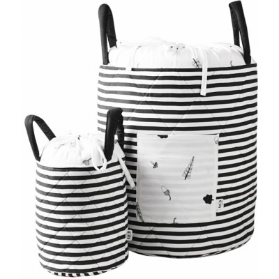 toTs-smarTrike textilní košík Stromy 400122 bílo-černý