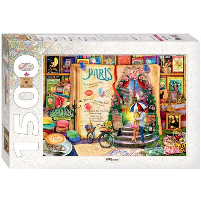 Step Paříž Život je otevřená kniha 1500 dílků – Zboží Mobilmania