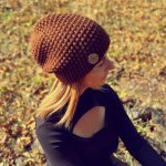 Monyta Podzimní/zimní háčkovaná čepice Hnědá – Hledejceny.cz