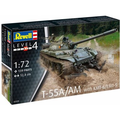 Revell Plastic ModelKit tank 03328 T-55A/AM with KMT-6/EMT-5 1:72 – Zbozi.Blesk.cz