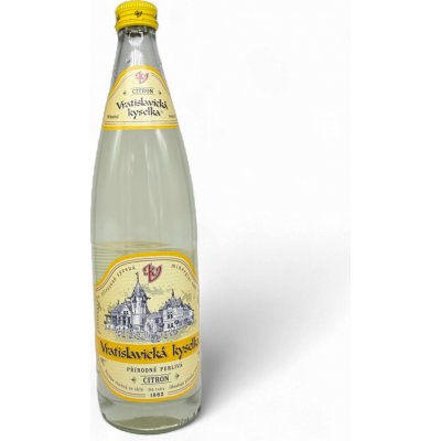 Vratislavická kyselka perlivá s příchutí citrónu 0,75 l – Zboží Mobilmania