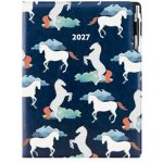 Design A4 týdenní 2027 modrá – Zboží Mobilmania