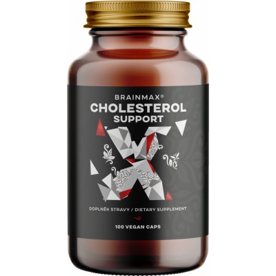 BrainMax Cholesterol Support, Řešení Cholesterolu, 100 rostlinných kapslí – Hledejceny.cz