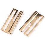 Kovová spona bezpečnostní na kabáty, bundy a kardigany, průvlek 50 mm zlatá klasik 1pár – Hledejceny.cz