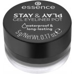 essence STAY & PLAY oční linky 01 Black 5 g – Sleviste.cz