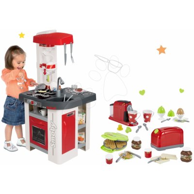 Smoby set kuchyňka elektronická se sodou Tefal Studio a topinkovač s vaflovačem a kávovarem 311003-3