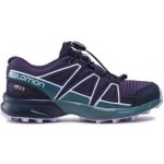 Salomon Speedcross CSWP J 414470 dětské nepromokavé nízké běžecké boty grape/mallard blue – Zboží Dáma
