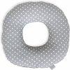 Kojicí  polštář Ceba Baby Poporodní kruh Bílé puntíky na šedé