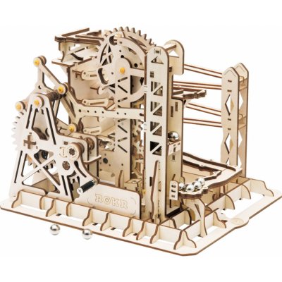 Robotime 3D dřevěné mechanické puzzle Kuličková dráha Marble Explorer 260 ks