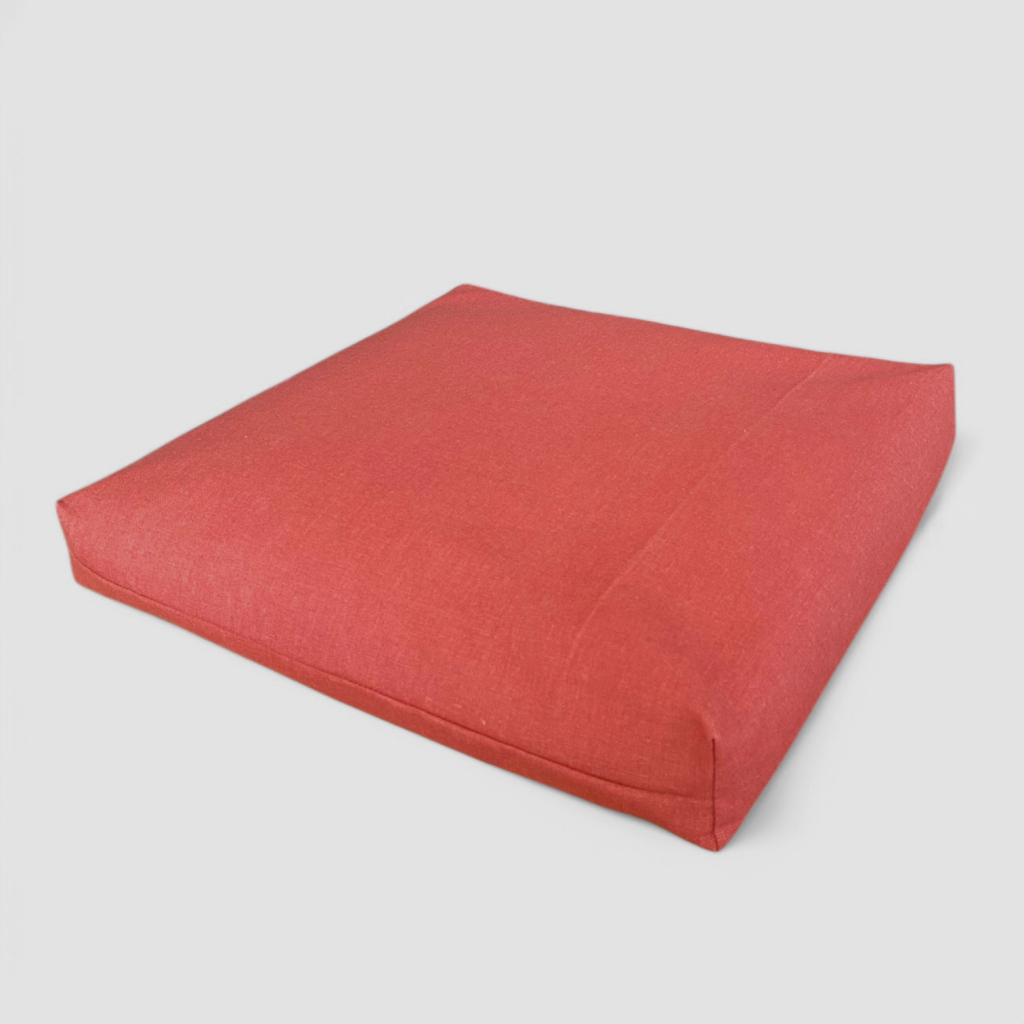 GADEO sedací polštář UNI oranžový 50x50 cm výplň špaldové slupky