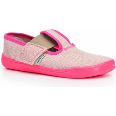 Pegres barefoot papuče SBF10F růžové – Zboží Mobilmania