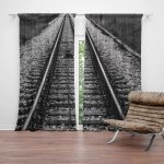 Závěsy Koleje: 2 ks - 140x250 cm - Sablio – Hledejceny.cz