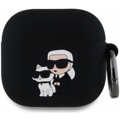 Karl Lagerfeld 3D Logo NFT Karl and Choupette Silikonové Pouzdro pro AirPods 4 KLA4RUNKC – Zboží Živě