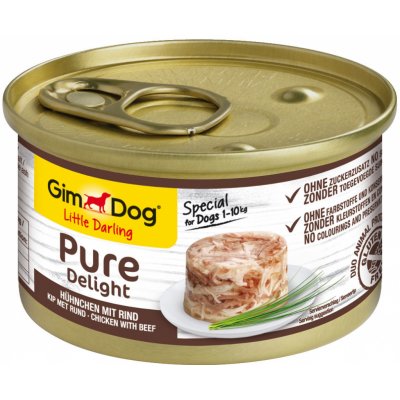 GimDog Little Darling Pure Delight s kuřecím a hovězím masem 12 x 85 g – Zboží Mobilmania